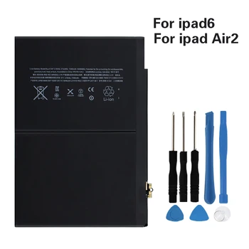 OHD Ursprungliga Hög Kapacitet Tablett Batteri A1547 För Apple iPad Air 2 A1547 ipad 6 Air 2 A1566 A1567 7340mAh + Verktyg