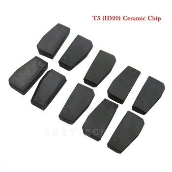 Okeytech 5st/mycket Viktiga Chip T5-20 Transponder Chip Tom Kol T5 Cloneable Chip För Bil Nyckel Cemamic T5 Kopiera Chip till ID 11 12 13