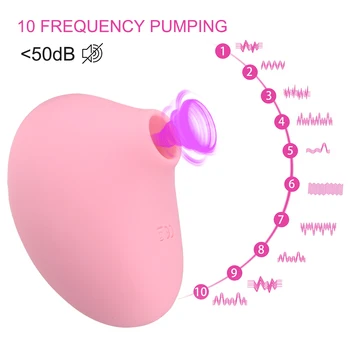 OLO Sucker Vibrator För Klitoris 10 Frekvens Bröstvårtor Bröst Massage Vakuum Sug Vibrator Kvinnliga Masturbator sexleksaker