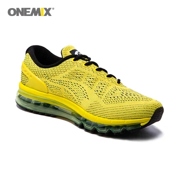 ONEMIX luftkudde löparskor för män mesh unik sko Trevlig Zapatillas Athletic Utbildare Sport Utomhus Jogging Sneakers