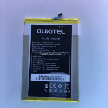 Original batteri för OUKITEL K8000 batteri 8000mAh Lång standby-tid Eller nedmontering verktyg för OUKITEL Mobil Tillbehör