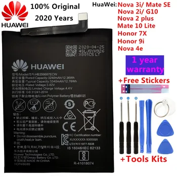 Original Batteri HB356687ECW För Huawei Nova 2i 2S 2Plus 3i 4e Huawei P30 Lite Mate SE G10-Mate 10 Lite Ära 7X Ära 9i +Verktyg