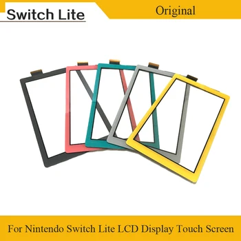 Original Plast LCD Display med Touch Screen för Nintend Växla Lite Touch screen Digitizer för att Växla NS täckpanelen spelkonsol