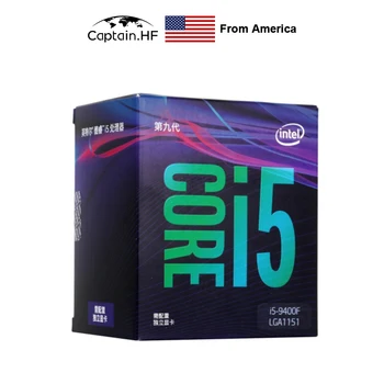 OSS Kapten Intel Core i5-9400F Desktop-Processor med 6 Kärnor 4.1 GHz Turbo Socket 1151-Processor