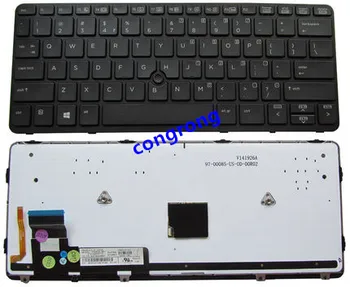 OSS Svart tangentbord FÖR HP EliteBook 820 G1 820 G2 bakgrundsbelysning Med att peka pinnar Laptop Tangentbord engelska
