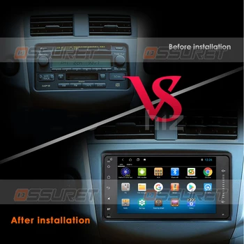OSSURET 2 Din Android Universal Car Radio-Spelare Stereo för Toyota COROLLA RAV4 CAMRY VIOS KRONA HIACE Bil Multimedia Player
