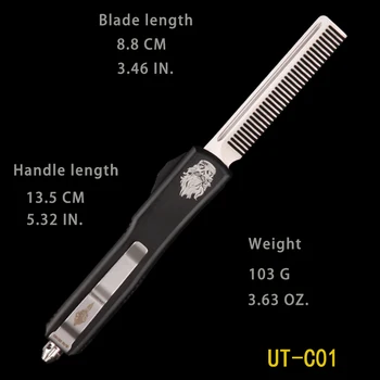 OTF kam kniv utx-85 Automatisk MT kniv CNC-process high-end aluminium handtag D2 bladet auto pocket verktyg EDC jakt verktyg