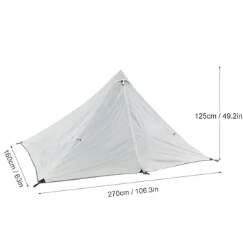 Oudoor Ultralätta Camping Tält med Dubbla Lager Vattentät Backpacking Tält Utomhus Vandring Tält för Fiske Jakt Beach Resor