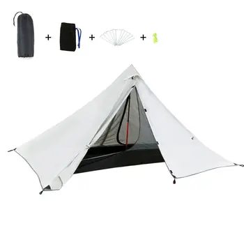 Oudoor Ultralätta Camping Tält med Dubbla Lager Vattentät Backpacking Tält Utomhus Vandring Tält för Fiske Jakt Beach Resor