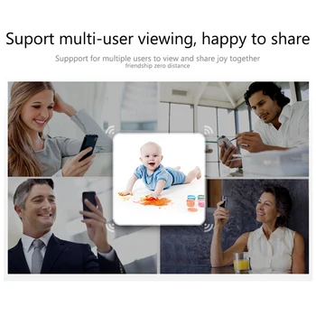 OUERTECH Vidvinkel wi-fi trådlöst LAN Två Sätt Ljud säkerhetssystem 720P Hem Smart WIFI Kamera Baby Monitor
