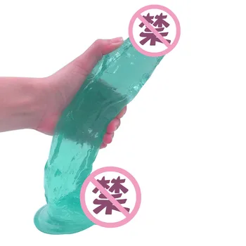 Oyo Vibrator Stor sugkopp Dildos Vuxen Vibrator Realistiska sexleksaker För Kvinnan Klitoris Stimulator-Dildo Stort Prostatacancer Massage