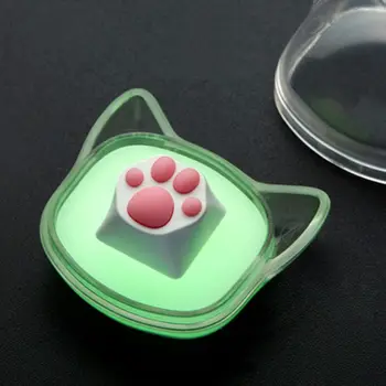 Personlighet Anpassade ABS Silikon Kitty Paw Hantverkare Katt Tassar Pad Tangentbord tangenter för Cherry MX-Switchar