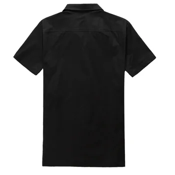 Plus Size Män 50 Manliga Kläder kortärmad Lapptäcke Rockabilly Stil, Casual Bomull Blus Mens Bowling Skjortor