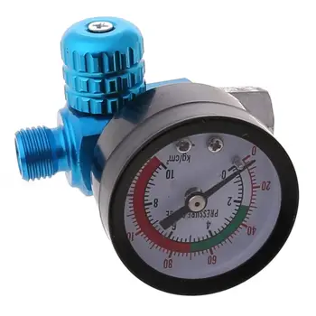 Pneumatisk Airbrush Air Pressure Gauge 0-140 PSI Olja Vatten Fälla Separator Filter 1/4