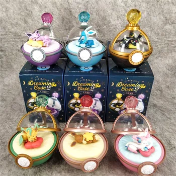 Pokemon Modell Pikachu Leksak Miniatyr Landskap Trädgård Ornament 6 Crystal Balls, Sova Version 6cm Hobbies