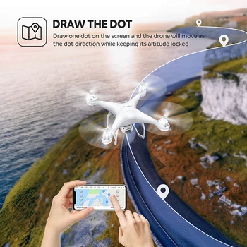 Potensic T25 GPS-Drone Med wi-fi trådlöst Lan FPV 1080P Vidvinkel Kamera Professionell RC Quadcopter Auto Återvända Hem Höjd Hålla Dron