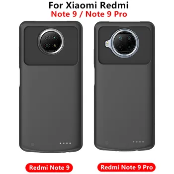 Power Bank Fallet För Xiaomi Redmi Not 9 Batteriladdare Fall 6800mAh Powerbank Laddning Täcka för Redmi Not 9 Batteriet Fall