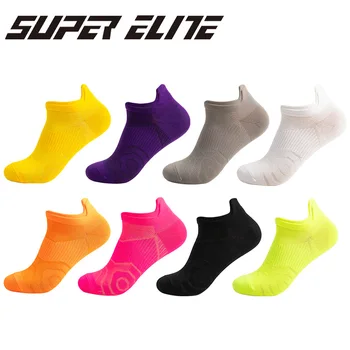 Professional Outdoor Sports Socks för Män och Kvinnor Fitness Strumpor för Löpning Tunna Strumpor Grunt Mun Sommaren Andas Strumpor Snabb