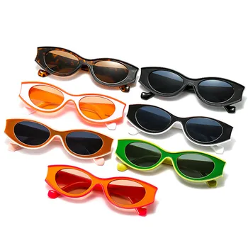 RBROVO 2021 Retro Cateye Solglasögon för Kvinnor Vintage Små solglasögon för Kvinnor/Män Varumärke Lyxiga Glasögon Kvinnor/Män Gafas De Sol