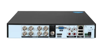 Remote Control Audio Face Detect Hi3531D 8MP 4K Xmeye 8CH 8 Kanal H. 265+ Hybrid Koaxial wi-fi trådlöst LAN 6 i 1 TVI CVI NVR AHD CCTV DVR