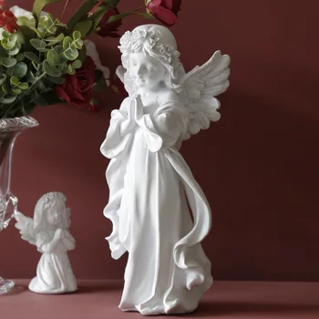 Retro San Angel Harts Skulptur Dekoration Fairy Modern Konst Office Desktop Ornament Statyett för Hus, Hem Inredning, Presenter Bröllop