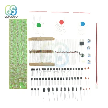 RGB-röststyrning Indikator för Ljud Nivå Indikator Modul för Elektronisk Produktion Kit 3 Avsnitt 10 Led LED Röd Blå Grön