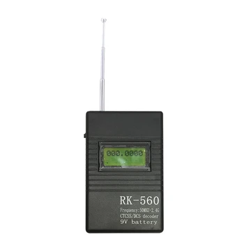 RK-560 Frekvens Detektor 50 mhz-2.4 GHz-Mätbar Frekvens Stänga