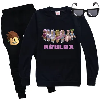 Robloxing Anime Barn Luvtröjar Pojkar Kläder som Mode Lång Ärm Kids T-Shirt Byxor Barn Barn Flicka Sweatshirt Färg