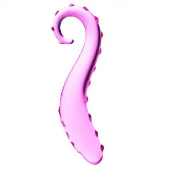 Rosa Glas Dubbel Sidig Special Hippocampus Desgin Dildo Trollspö Anal plug lesbiskt G-spot Stimulering Vuxen sexleksaker För Kvinnor