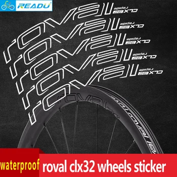 Roval clx32mm djup klistermärken road cykel hjul dekaler hjul set waterprof klistermärken för två hjul