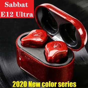 Sabbat E12 Ultra Ursprungliga Bluetooth5.0 TWS Hörlurar Tap Control Sport HiFi Stereo Hörlurar наушнки brusreducering APTX fone