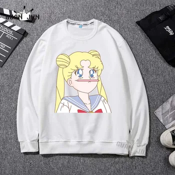 Sailor Moon Barnen Sweatshirts Sport Pojkar Barn Barn Pojkar Flickor Lång T-Shirt Hoodies Kläder 2020 Vårens Nya Barn Tröja