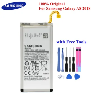 Samsung Original Batteri EB-BA530ABE För Samsung Galaxy A8 (2018) A530 SM-A530F SM-A530F/DS SM-A530K A530L A530S A530N 3000mAh