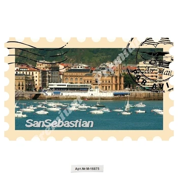 San Sebastian Spanien souvenir-och eller magnet