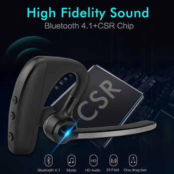 Senaste Bluetooth Headset K10 företag Hörlurar stereo HandsFree brusreducering Trådlösa Hörlurar med Mikrofon för iPhone samsung