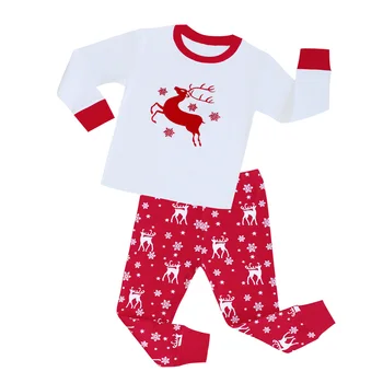 Senaste Flickor Pyjamas Set för Barn som är 2 pc Full Ärm Pyjamas Boys Pyjamas för 1-8 År Jul Pyjamas Boys Pijamas Nattkläder