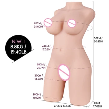 Sex Doll Realistiska Vaginor Anal Byst TPE Berömda Maskinen Dubbel-Graven Simulerade Docka Män Masturbator en Vuxen Sexig Sexdolls