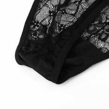 Sexiga Underkläder för Kvinnor Underkläder Sleepwear Spets Trosor G-string Bh-Set Transparent Dam Sexiga Underkläder Underkläder Set Langeri