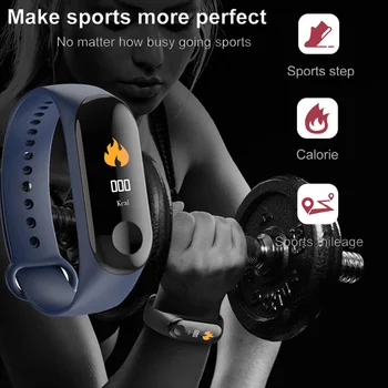 SHAOLIN Smartband Sport Armband Fitness Tracker Meddelanden Påminnelse Smart Armband färgskärm För Män Kvinnor Smarta Band
