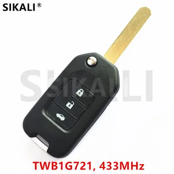 SIKALI Avlägsna Nyckeln 433Mhz för Honda Accord Civic Staden CR-V Passar Jazz XR-V HR-V FRV Vezel modellnummer TWB1G721 Door Lock Control