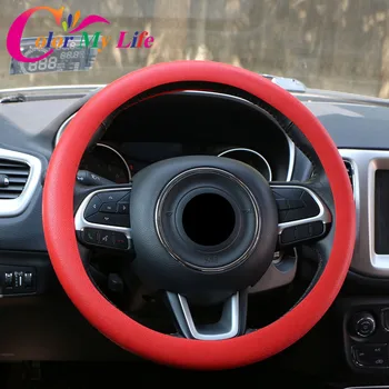Silikon Bilens ratt Täcka för Jeep Compass Renegade Wrangler Grand Cherokee för Renault Koleos Kadjar Samsung QM5 QM6