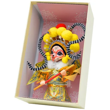 Silke docka Peking Opera docka med Kinesiska särdrag folklig konst och hantverk presenterades som utsökta gåvor heminredning