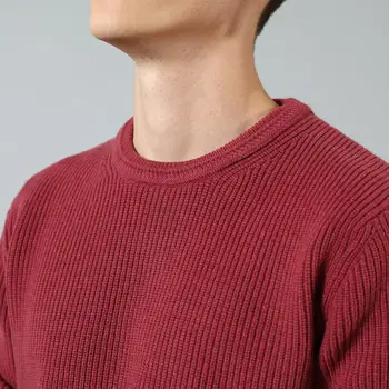 SIMWOOD 2020 höst vinter varm tröja män casual särskilda neck design stickade randiga tröjor av hög kvalitet varumärken kläder SI980567