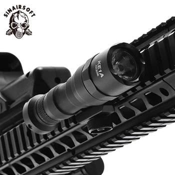 SINAIRSOFT Del Taktiska M300 M300A Scout Gun Ljus Gevär Jakt Ficklampa 400 Lumen Vapen Ljus LED-Lanterna Passar 20mm