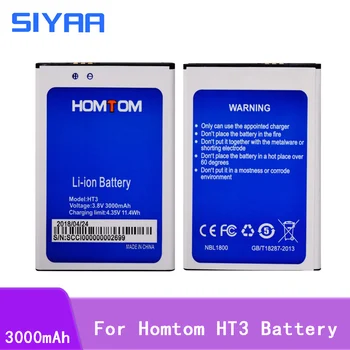 SIYAA Telefon Ursprungliga Batteriet ht3 För Homtom HT3 Mobiltelefon 3.8 V hög kapacitet 3000mAh Litium Batterier