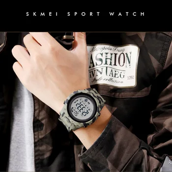 SKMEI Smart Klocka För IOS och Android Sova Övervaka Samtal Påminna Smartwatch Lyx Kalori Sport armbandsur för Män Klocka