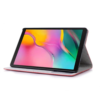 Smart Case För Samsung Galaxy Tab En 10,1 2019 T510 T515 Tablett Företag Läder benstöd Täcka För SM-T510 / SM-T515