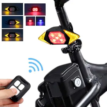 Smart Cykel Vrida Signal Cykling Slutsignal Intelligent USB-Cykel Uppladdningsbara Bakre Ljus Fjärrkontroll LED-Lampa Varning