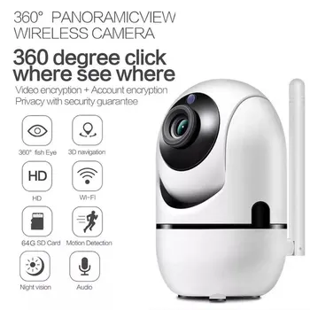 Smart Kamera 1080P Trådlöst Wi-fi Ir Anti-Stöld-Ip-Kamera med Night Vision-Intelligenta Hd övervakningskamera