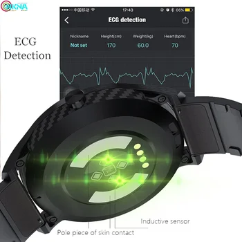Smart Watch Bluetooth-Samtal EKG-pulsmätare Aktivitet Fitness Tracker Sport Klockor För Kvinnor Män Huawei Samsung Iphone